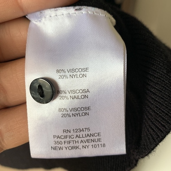 ELLEN TRACY 3/4 Sleeve Polka Dot Cardigan - Picture 5 of 7